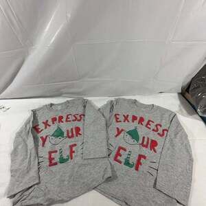 Set of 2 Just One You by Carter's Christmas Shirts - Express Your Elf Graphic 2T